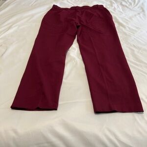 Tanjay Petite Burgundy Pants Narrow Leg US 14